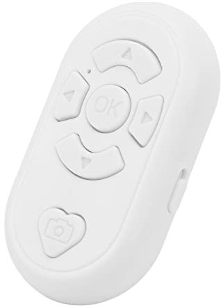 TIKTok Telecomando Bluetooth 4.0 per IOSAPP per Telefoni Cellulari Android, Girapagina Wireless con Punta delle Dita, Pulsante di Scatto della Fotocamera di Ricarica di Tipo C per (Bianco)