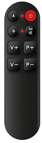 Telecomando Universale Semplificato IRRADIO con Funzione Apprendimento | Tasti Grandi, Senza Numeri, Compatibile con TV e Smart TV | Ideale per Anziani e Bambini