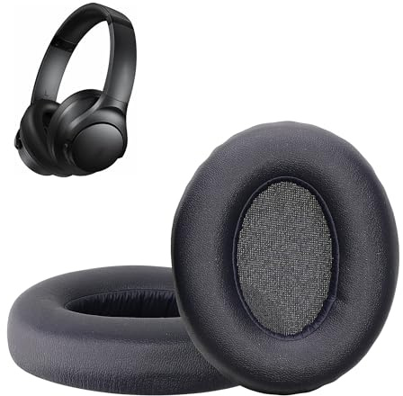 kwmobile 2 x hörlurar öronskydd för Anker Soundcore Q20i ersättningsöronkuddar – hörlurar öronskydd – blå