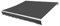 Homgoday Toile de rechange pour store banne - Protection solaire - Avec volant - Housse de rechange pour store - Anthracite - 350 x 250 cm