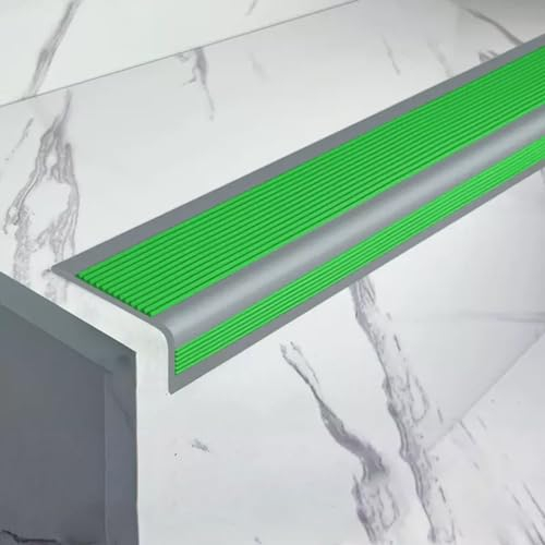Outdoor selbstklebende Anti-Rutsch-Treppenkante, rutschfeste Gummistufen Treppenstufe-Treppenkante, Innenbereich Feuerfest Kantenschutz, wasserdicht Treppenkantenprofil Treppenstufen Aus Gummi PVC. (