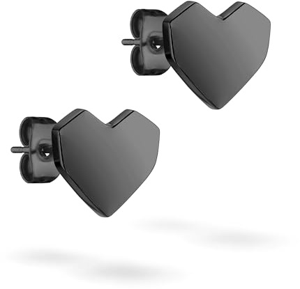 LIEBESKIND BERLIN Herz Ohrringe – Ohrstecker & Creolen aus Edelstahl im beliebten Liebeskind Broken-Heart Design – Damenschmuck in verschiedenen Farben erhältlich– Geschenkidee