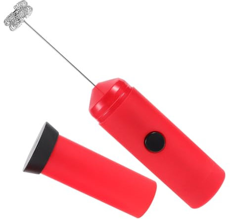 PHENOFICE Schiumaiolo Elettrico Automatico Schiumatore Portatile Frusta Per Mescolare Rosso Portatile