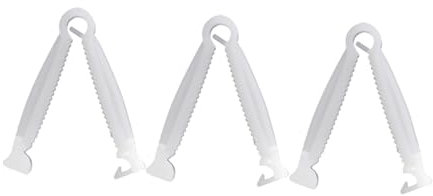 PLAFOPE Set De Clips Pour Cordon Ombilical Pince De Coupe Sécurisée Antidérapante Pour Porcelets Outil Hygiénique De Reproduction Animale Blanc