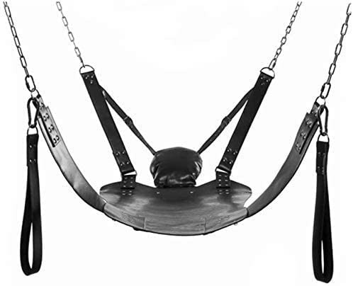 Couple SM bondage amour balançoire sexe hamac balançoire en cuir, lit hamac et oreiller jeux pour adultes jouets sexuels pour adultes, chaise sexuelle sans support