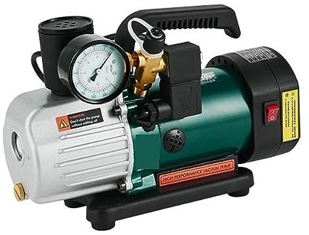 Pompa a vuoto Pompa for vuoto intelligente a palette rotanti portatili Condizionatore d'aria Riparazione frigorifero Pompa d'aria a basso rumore Anti-riflusso 125W per automobili, condizionatori d'ari