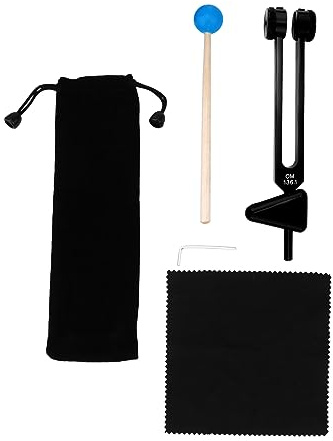 BESTonZON 1 percusor suenan los diapasones rapy instrumento médico instrumentos musicales organos musicales tenedor giratorio de curación de sonido tenedor giratorio curativo Madera Black
