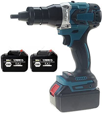 Pistola De Remache Eléctrica Automática, Kits De Pistola De Remache Eléctrica Portátil, Batería De 4 Ah X 2, Juego De Herramientas De Pistola De Remache, Remachado Automático