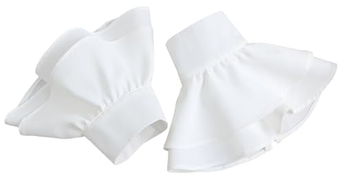 JAWSEU - Puños Falsos para Mujer, 1 Par, Mangas Falsas Decorativas, Puños Falsos para Camisa, Mangas Extraíbles para Vestido, Suéter, Traje, Boda