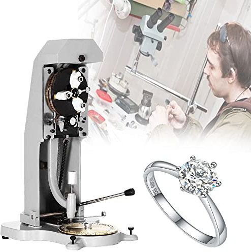 Jewelry Making Kit,Ring Engraver,Rings Inner Engraving,Inside Ring Engraver Stamper with 2 Faces Standard Letter Block Dial Jewelry Making Engraving Machine Jewelry Making Tools