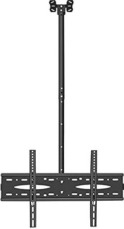 IUokLU Supporto TV Supporto TV da Parete Supporto TV Universale da soffitto per TV Piatte e Curve da 40-70 Pollici Fino a 50 kg Montaggio su tetti Piani o soffitti,0,5-1m