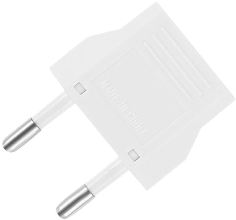 Adaptador Europeo 6 a 220 V, Enchufe de Pared para Viajes | Blanco de Cobre, Uso Portátil y Práctico, para Viajes y Negocios Internacionales