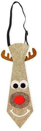 Cravates pour enfants LEADSDGE Fête de vacances Père Noël Cravate élégante Cravate de Noël imprimée douce pour les vacances de Noël, style 8, taille unique
