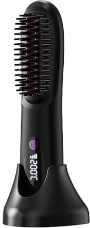 Plancha de Inalámbrica - Cepillo Alisador Sin Cable para Mujeres | Herramienta de Peinado con Calor Batería Recargable 2500mAh para Uso Diario en Casa Viaje Exteriores