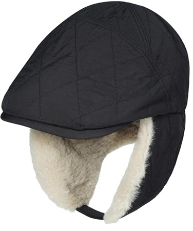 CLAPE Winter Schiebermütze mit Ohrenklappen Warme Flat Cap Fliegermütze | Winddicht,Mütze mit Ohren,Ushanka,Wintermütze für Outdoor,Ski,Snowboard,Reisen,kaltes Wetter