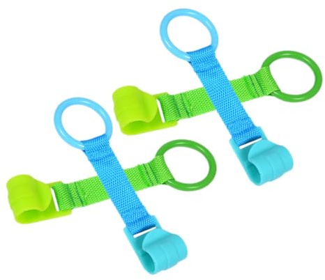 LIFKOME 4 pezzi Anelli per Apprendimento Piedi Anelli da Trazione per Lettino Ragazzo Ragazza Supporto per Stare in Piedi e Camminare Accessori Cameretta Ragazzo Ragazza Materiale