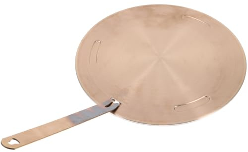 KICHOUSE Piastra Diffusore di Calore 24Cm in Acciaio Inox per Fornelli a Induzione e a Gas Adattatore Cucina Resistente e Antiannerimento Accessorio Cucina per Cottura Uniforme e