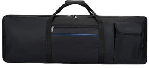 JunZheHub 61 Tasten Keyboardtasche mit Leichtgängigem Reißverschluss, Ideal Zum Tragen Und Aufbewahren Pianos, Klein
