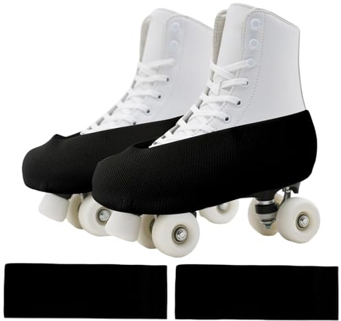 Veasbuu Soakers para patinaje sobre hielo, protector elástico, cubierta elástica para patinaje sobre hielo, para niños, niñas, niños, adultos, patinaje artístico, deporte y hockey