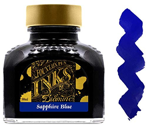 Diamine Sapphire Blue Bottled Ink by Diamine
