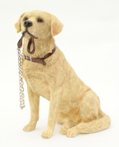 The Leonardo Collection Dekofigur sitzender Goldener Labrador, aus der Walkies-Reihe, zum Sammeln