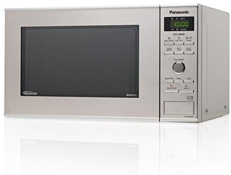 Panasonic NN-GD37HSGTG Mikrowelle mit Grill (1000 Watt, Inverter Mikrowelle, 23 Liter) edelstahl