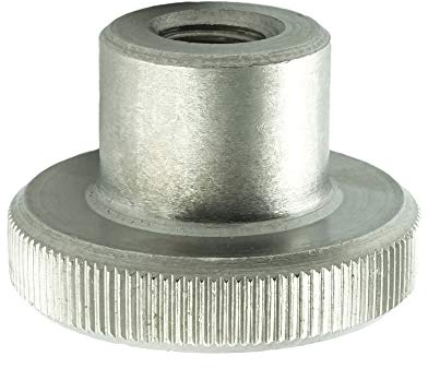 Eisenwaren2000 | M4 Rändelmuttern hohe Form (1 Stück) - Rändel-Mutter DIN 466 - Edelstahl A1 1.4305 - rostfrei