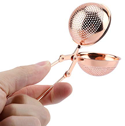 Pince à thé Tea StrainerPassette Teatime Pince Boule Infuseur à Thé en Acier Inoxydable Thé Filtre À Thé CuillèreInfuseur thé boule Réutilisable de Théière Tea Strainer