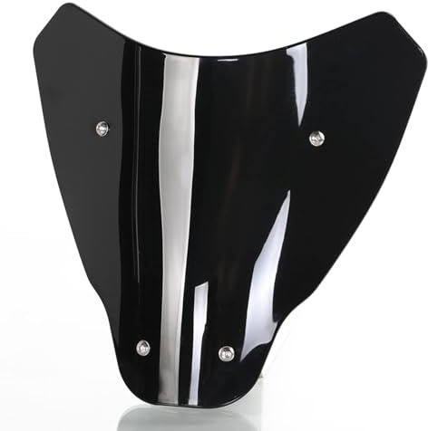 OXLLONE MT07 Motociclo Parabrezza e Staffa per Parabrezza per MT07 MT 07 MT-07 2021 2022 2023 2024-Nero Scuro+Nero