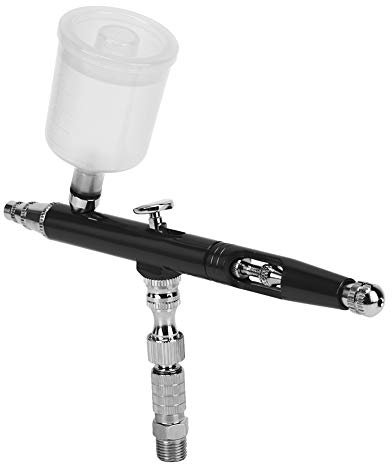 Spritzpistole, Malerei Airbrush-Pistole, Malerei Airbrush-Modell Spritzlackierung DIY Kuchen(Schwarz)