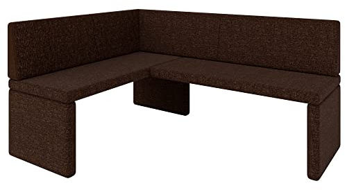 Eckbank Akiko Corner Bench - Eckbankgruppe für Ihrem Esszimmer, Küche modern, Sitzecke, Essecke. Perfekt für Küche, Büro und Rezeption. Solide und Starke Verarbeitung. (INARI 28, 128x168cm Links)