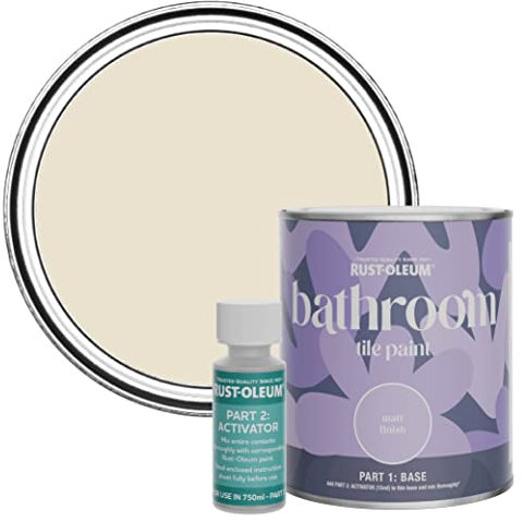 Rust-Oleum Beige Water-Resistant Bathroom Tile Paint in Matt Finish - Longsands 750ml