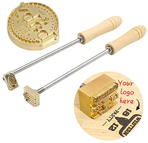 Personalisierte Logo Brandeisen Benutzerdefinierte Metall Grillbrandeisen Stempel Grill Backen Hitze Brandstempel Mit Holz Griff Hochzeit Stempel Für Fleisch Holz Papier Kunststoff Brot Cook