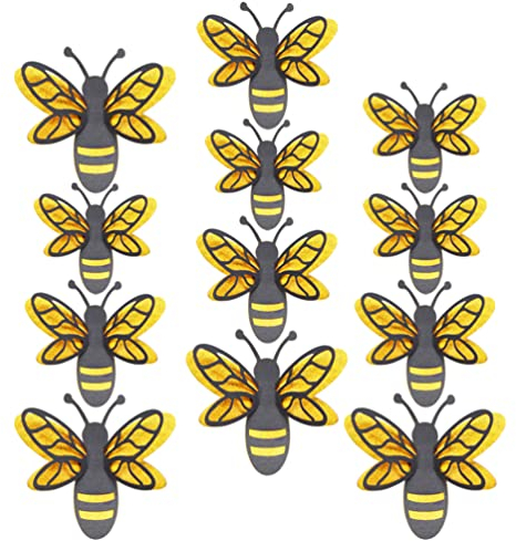 ifundom 12 Stück Bienen-wandaufkleber 3D-Aufkleber Bienen-Aufkleber Für Raumdekoration Bienen-Dekorationen Für Wohnzimmer