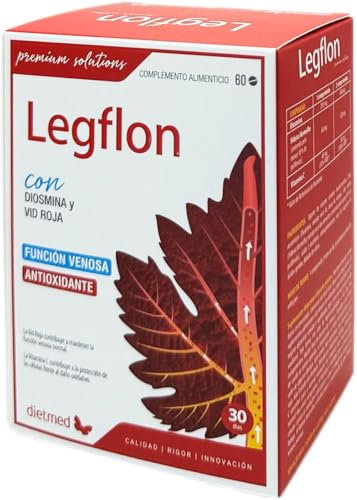 Dietmed | Legflon - 60 comprimidos | Con Diosmina y Vid Roja