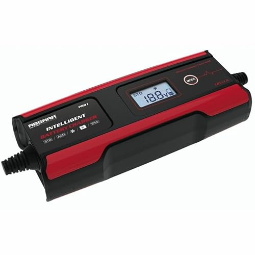 ABSAAR PRO 1.0 12V 1A Auto Maintenance Trickle Intelligent Smart Battery Charger Optimiser Motorcycle Quad Jet Ski Lawn Mower Snow Ski