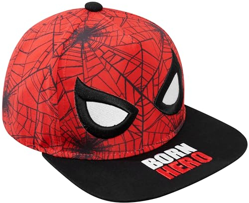 Marvel Spiderman Baseball Cap Kinder mit Verstellbarem Snapback-Verschluss - Geschenke für Jungs