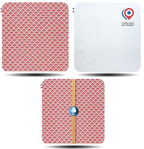 5 Carrés Démaquillants Lavables, JaMoonLBV JmL® Made in France - Coton Démaquillant Réutilisable Visage Doux, Écologique, Économique - Disques Démaquillants Bambou Épais - Lot Lingettes Démaquillantes