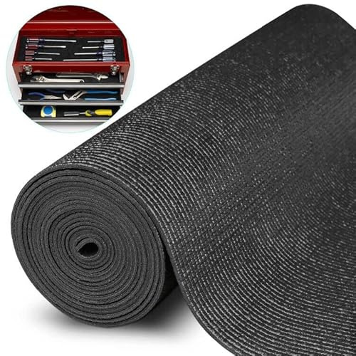 HooTown 50.8cmx731cm Werkzeugkasten Mat,Schwarz Schubladeneinlagen