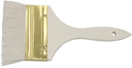 PAINTERSISTERS Pennello per fondotinta, setole di capra, 100 mm, pennello piatto | Pennello morbido per pittura ad acquerello, olio e acrilico – pittura, sfumatura e forma ampia