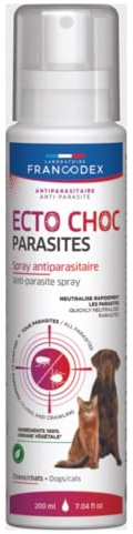 Francodex - Ecto Choc Parasites 200 ML antiparasitaires pour Chiens et Chats