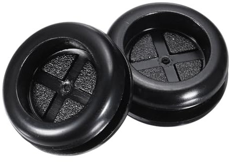 sourcing map Rubber Grommet Round Double-Sided Mount Dia 32 mm ID 24 mm for Wire Protection 20pcs
