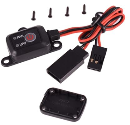 MagiDeal Interrupteur d'alimentation RC SK-600054-01, Interrupteur électronique Professionnel léger et Simple à Utiliser pour Accessoires Automobiles de Bateau