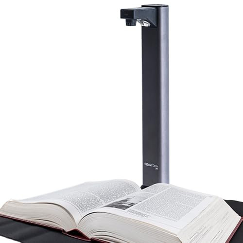 IRIScan Desk Pro Dokumentenscanner LED,Buchscanner 18MP Kamera -v7PRO: a3 scanner 60PPM Free ReadirisPDF OCR-Editor,600Dpi Dokumentenkamera Visualizer,AI-Flachlegung-Auto-Scan-Finger-Verstecken WinMac