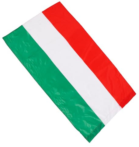 BESPORTBLE Ungarische Nationalflagge Cape Polyester Fahne Leicht Und Tragbar Für Partys Sportevents Und Dekoration Mit Ösen Für Einfache Montage
