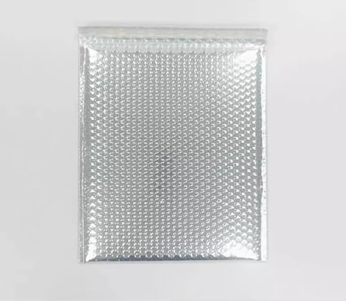 10 Stück Abschirmung Luftpolstertaschen Silber Aluminium beschichtet Folie Tasche Elektronisches Zubehör Anti-Vibration Dicke Luftpolstertasche Antistatische Luftpolsterumschläge Tasche
