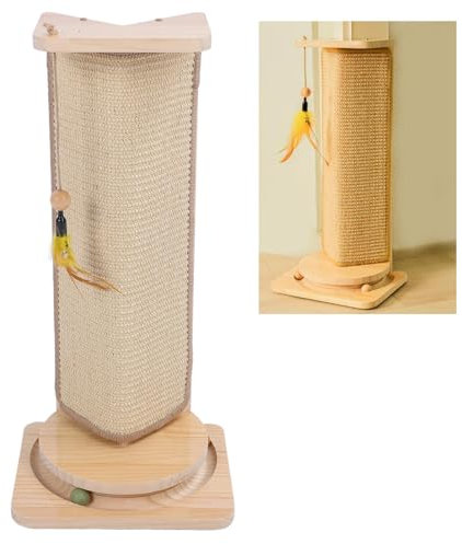 Rascador de Pared esquinero para Gatos, rascador de pie con mordedor para Gatos,Protector de Pared Vertical Anti arañazos para Gatos,rascador de Pared Que Ahorra Espacio para Gatos