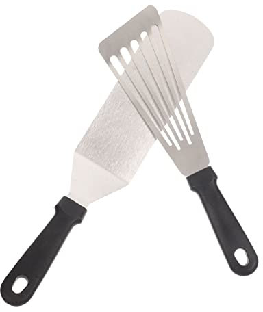 VINTORKY 2pièces Ustensiles De Barbecue Inoxydable Spatules Professionnelles Non-adhésives Pour Grillades Et Cuisine Complet Pour Barbecue à Domicile Et Extérieur
