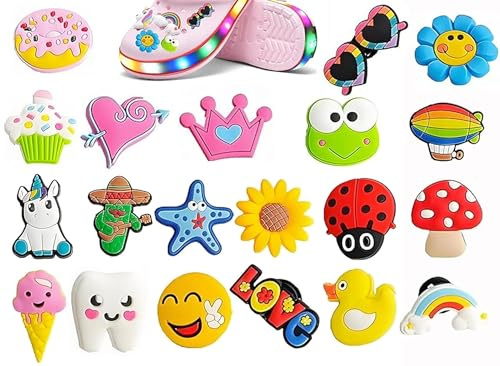 Pins Anstecker for Crocs, für SchuheCrocs Anstecker, Schuhanhänger | Dekorative Pins, Zubehör und Verzierungen, Schuh-Zubehör und Verzierungen für Schuhe,Damen Herren Kinder