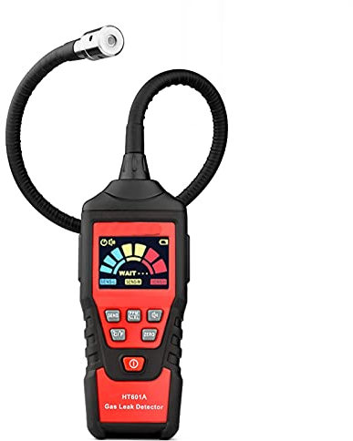 Détecteur de fuites de gaz Analyseur de gaz numérique Ppm Compteur Inflammable et Inflammable testeur Naturel Alarme sonore et Lumineuse HT601A HT601B 9999 PPM Alarme de gaz Industriel(HT601B)
